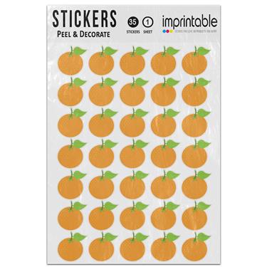Picture of Emoji Tangerine Sticker Sheet