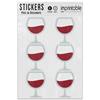 Picture of Emoji Wine Glass Sticker Sheet
