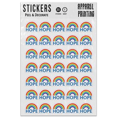 Picture of Rainbow Sign Of Hope Better Times To Come Sticker Sheet