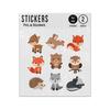 Picture of Baby Forest Animals Set Collection Sticker Sheets Twin Pack