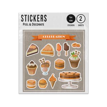 Picture of Cake Ice Cream Cupcakes Collection Sticker Sheets Twin Pack