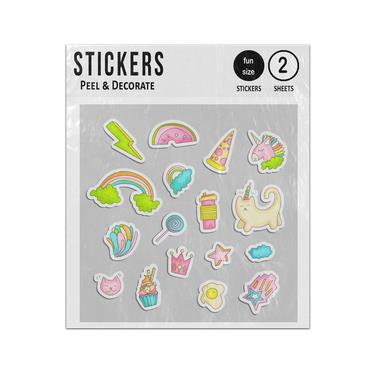 Picture of Cute Teenager Fashion Icon Set Collection Sticker Sheets Twin Pack