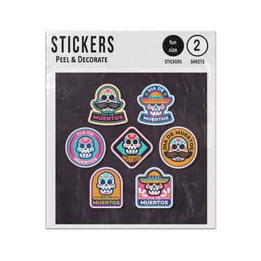Picture of Dia De Muertos Badge Collection Sticker Sheets Twin Pack