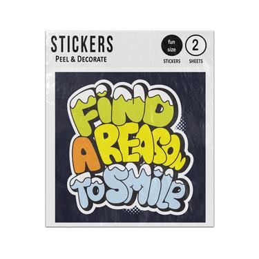 Picture of Find A Reason To Smile Sticker Sheets Twin Pack