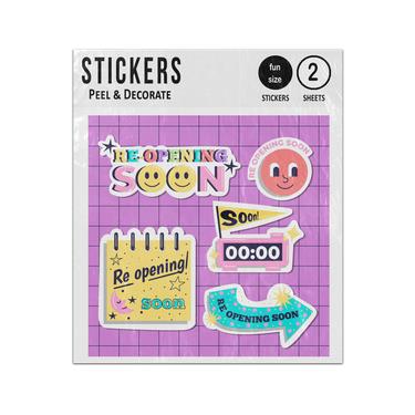 Picture of Grand Re Opening Badges Sticker Sheets Twin Pack