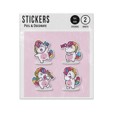 Picture of Hi No What Unicorns Set Collection Sticker Sheets Twin Pack