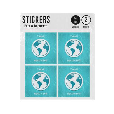 Picture of 7 April World Health Day Sticker Sheets Twin Pack