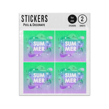 Picture of Abstract Summer With Green Gradient Sticker Sheets Twin Pack
