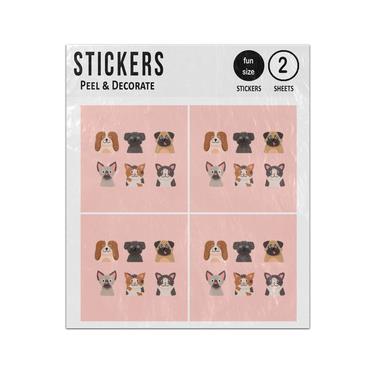 Picture of Adorable Domestic Pets Cats Dogs Sticker Sheets Twin Pack