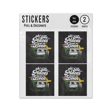 Picture of Ah The Places Weve Been Campervan Sticker Sheets Twin Pack