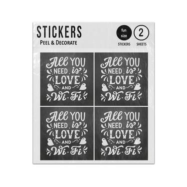 Picture of All You Need Is Love And Wi Fi Sticker Sheets Twin Pack