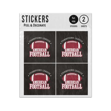 Picture of American Football Champions League Sticker Sheets Twin Pack