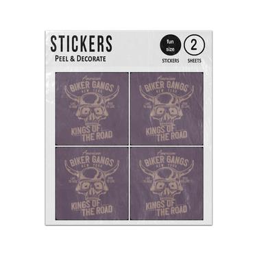 Picture of American Skull Biker Gangs New York Kings Of The Road Sticker Sheets Twin Pack