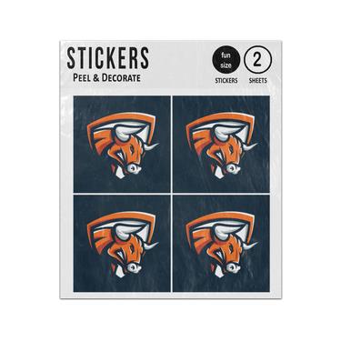 Picture of Angry Bull Logo Esports Sticker Sheets Twin Pack