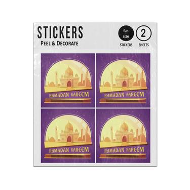 Picture of Arabian Mosque Ramadan Kareem Sticker Sheets Twin Pack
