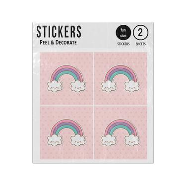 Picture of Arcoiris Nube Clouds And Rainbow Sticker Sheets Twin Pack