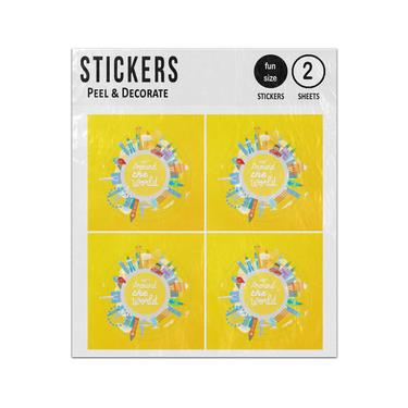 Picture of Around The World Famous Landmarks Sticker Sheets Twin Pack