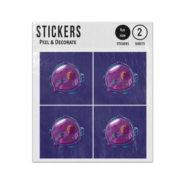 Picture of Astronaut Helmet Reflection Of Planets Sticker Sheets Twin Pack