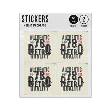 Picture of Authentic Retro Quality Design Club Sticker Sheets Twin Pack