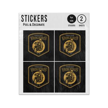 Picture of Authorised Service Bikers Vintage Logo Sticker Sheets Twin Pack