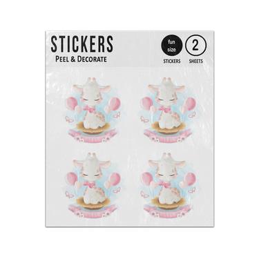 Picture of Baby Giraffe Its A Girl Sticker Sheets Twin Pack