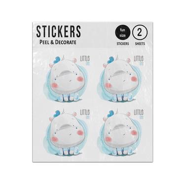 Picture of Baby Hippo Boy Little One Sticker Sheets Twin Pack