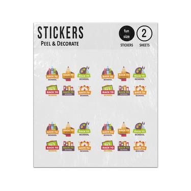 Picture of Back To School Labels Sticker Sheets Twin Pack