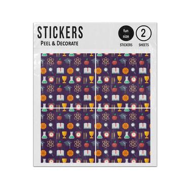 Picture of Back To School Seamless Pattern Sticker Sheets Twin Pack