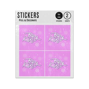 Picture of Be Kind Hand Writing Pink Background Sticker Sheets Twin Pack