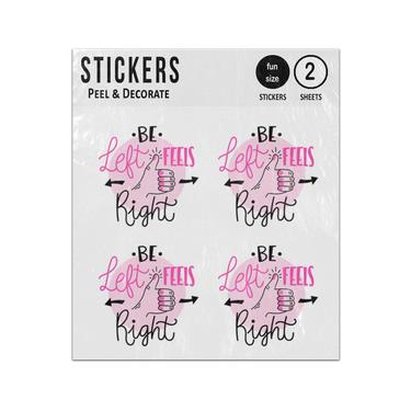 Picture of Be Left Feels Right Thumbs Up Sticker Sheets Twin Pack