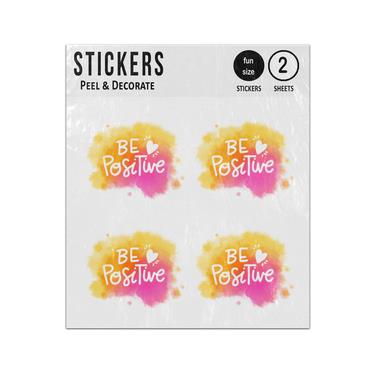 Picture of Be Positive Motivational Message Sticker Sheets Twin Pack