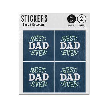 Picture of Best Dad Ever Colourful Quote Sticker Sheets Twin Pack