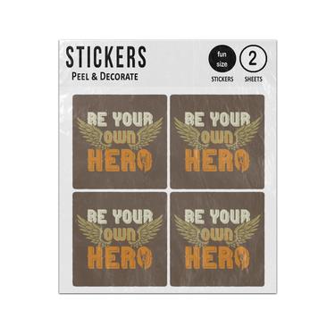 Picture of Be Your Own Hero Motivational Quote Sticker Sheets Twin Pack