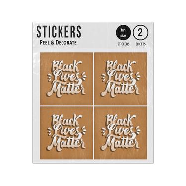 Picture of Black Lives Matter Anti Racism Message Sticker Sheets Twin Pack