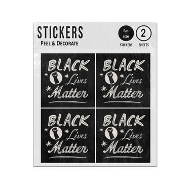 Picture of Black Lives Matter Lettering Concept With Stars Sticker Sheets Twin Pack