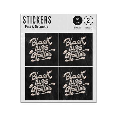 Picture of Black Lives Matter Message Lettering Sticker Sheets Twin Pack