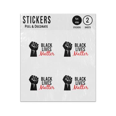 Picture of Black Lives Matter Protest Fist Punch Sticker Sheets Twin Pack