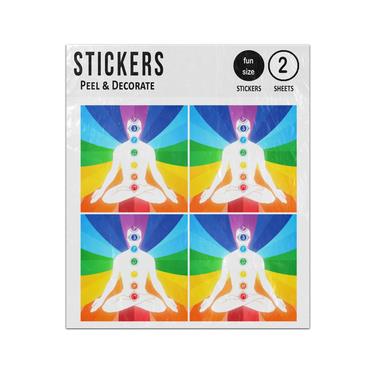 Picture of Body Chakras With Focal Points Sticker Sheets Twin Pack