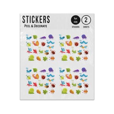 Picture of Bugs Insects With Faces Collection Sticker Sheets Twin Pack