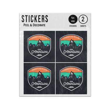 Picture of Camping Theres No Place Like Moutains Sticker Sheets Twin Pack