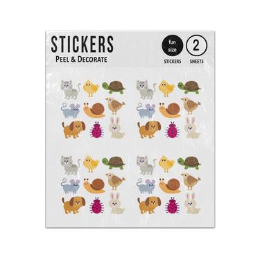Picture of Cartoon Pet Animal Collection Sticker Sheets Twin Pack