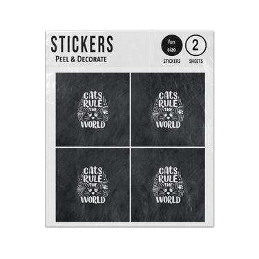 Picture of Cats Rule The World Sticker Sheets Twin Pack
