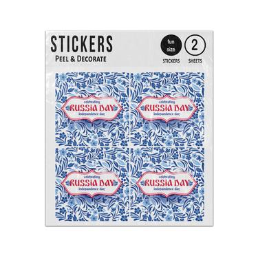 Picture of Celebrating Russian Independence Day 10 June Sticker Sheets Twin Pack
