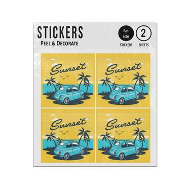 Picture of Coche Playa Sunset Car Sticker Sheets Twin Pack