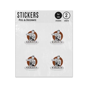 Picture of Coffee Barista Sticker Sheets Twin Pack