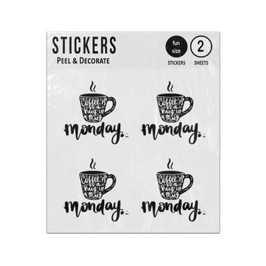 Picture of Coffee Is A Hug In A Mug Monday Sticker Sheets Twin Pack