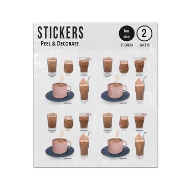 Picture of Coffee Recipes And Illustrations Sticker Sheets Twin Pack