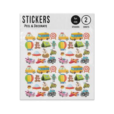 Picture of Collection Colorful Toys Objects Collection Sticker Sheets Twin Pack
