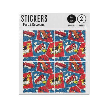 Picture of Comic Speech Bubbles Comic Strip Sticker Sheets Twin Pack