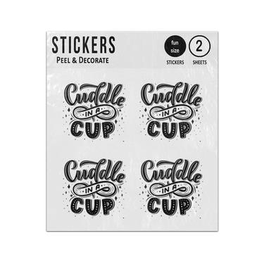 Picture of Cuddle In A Cup Typography Sticker Sheets Twin Pack